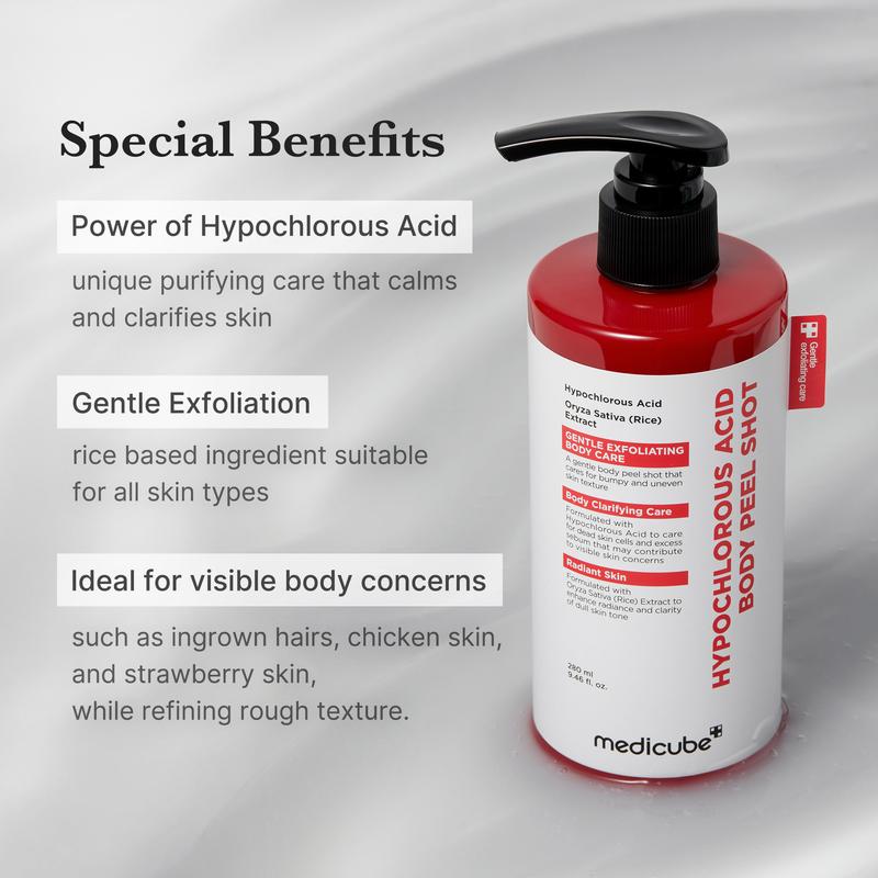 Hypochlorous Acid Rice Peel Shot Duo For Face & Body