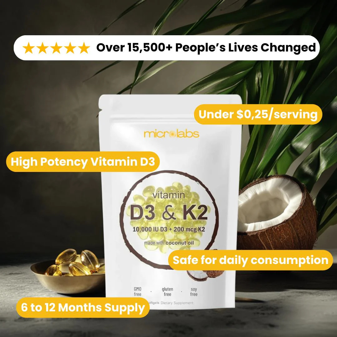 D3 & K2 Soft Gels (90 Days)