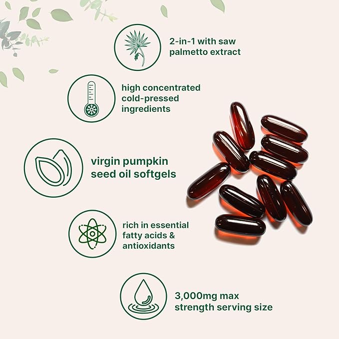Pumpkin Seed Oil Softgels (60 Days)
