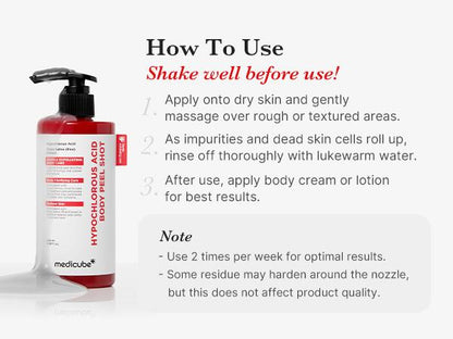 Hypochlorous Acid Rice Peel Shot Duo For Face & Body