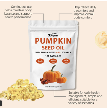 Pumpkin Seed Oil Softgels (60 Days)